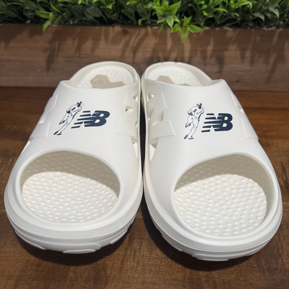 Shohei Ohtani x New Balance Rcvry Slide Sea Salt NB Navy RCVRYSS1 Men's Size 9